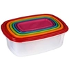 Image de Lot de 6 boîtes carrées - Multicolore
