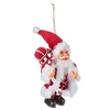 Image de père noël debout tradi à suspendre 13cm