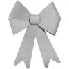 Image de noeud pailleté argent 30 cm