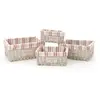 Image de Créateur d'intérieur - Lot de 4 Paniers Rectangulaire "Bistrot" 28cm Naturel