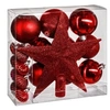 Image de Fééric Lights and Christmas - Kit 18 Pièces Déco de Noël "Colorama" 23cm Rouge