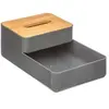 Image de Rangement beauté multifonction - Plateau et boîte - Gris