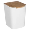 Image de - Poubelle à Couvercle Bambou "Natureo" 5L Blanc