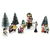 Image de Fééric Lights and Christmas - Lot de 9 Santons "Village de Noël" 7cm Multicolore