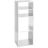 Image de - Etagère rectangulaire 4 cases Mix - H. 100,5 cm - Blanc - Mix