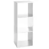 Image de - Etagère rectangulaire à 3 cases Mix - Blanc - L. 34,5 x P. 32 x H. 100,5 cm