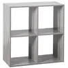 Image de - Etagère 4 Cases Mix - P. 32 cm x H. 67,5 cm - Gris - Mix
