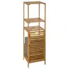 Image de Colonne salle bain Varia naturel panier linge bambou