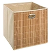 Image de - Boîte de rangement design en bambou et tissu - Beige - MIX'N MODUL