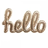 Image de Sticker Ballon Hello 22x40cm Or