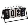 Image de Créateur d'intérieur - Calendrier Vintage en Métal Perpétuel 27cm Noir
