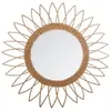 Image de Créateur d'intérieur - Miroir en Rotin "Pointe" 50cm Beige