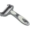 Image de - Eplucheur 3 Lames en Acier "Rasoir" 15cm Gris