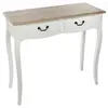 Image de Console Chrysa blanc et naturel - Naturel clair