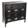 Image de - Etagère design industriel Sevin - L. 90 x H. 88 cm - Noir - Sevin
