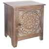 Image de Chevet Shirel 1 porte bois blanchi