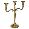 Image de bougeoir métal or 3 têtes 27cm - jja 123154a