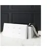 Image de Banc coffre de rangement en polyuréthane Zoé Blanc