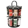 Image de - Carrousel à épices pots en verre 16 pots