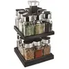 Image de Carrousel à Epices 2 Niveaux "16 Pots" 9cm Noir