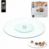 Image de Plateau Tournant 45 Cm En Verre Special Patisserie Aperitif Cuisine