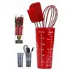 Image de set 4 ustensile patisserie maryse fouet pinceau verre doseur pvc
