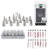 Image de 16 douilles à pâtisserie inox adaptateur dressage - kp5426