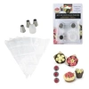 Image de set douilles fleurs inox adaptateur 4 poches - KP5428