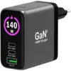 Image de Port Chargeur écran OLED GaN 140W 3ports+Câble USB-C