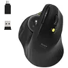 Image de Port Connect Souris Ergonomique avec Boule directionnelle Bluetooth sans Fil Rechargeable USB-a/USB-c 2.4 ghz Noire en occasion ou reconditionné