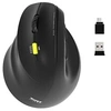 Image de PORT Connect Professional ERGO SHAPE - Souris - rechargeable - pour gauchers - optique - 5 boutons - sans fil - 2.4 GHz, Bluetooth - récepteur sans
