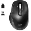 Image de PORT Connect Professional BUSINESS - Souris - rechargeable - optique - 6 boutons - sans fil - 2.4 GHz, Bluetooth - récepteur sans fil USB