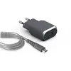 Image de Pack Chargeur secteur Fast & Smart + câble Micro USB renforcé 1.2m Gris