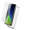 Image de - Coque de protection pour téléphone portable - semi-rigide - polyuréthanne thermoplastique (TPU) - transparent - avec Protecteur d'écran en verre