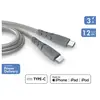 Image de Cable Ultra Renforce C/Lightning 1.2m Recycle Gris