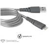 Image de Câble renforcé Lightning MFI C89 2m 3A Gris