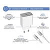 Image de Force Power Lite - Kit d'adaptateur secteur - (adaptateur secteur, câble USB-C) - Fast Charge - blanc