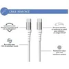 Image de Force Power Lite - USB-C - 24 pin USB-C (M) pour 24 pin USB-C (M) - 3 A - 1.2 m - câble renforcé - blanc