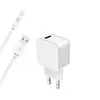 Image de - Adaptateur secteur - câble USB A/Lightning, 100 % plastique recyclé - 12 Watt - 2.4 A - Smart IC (USB) - sur le câble : Lightning - Certifié MFI -