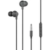 Image de - Ecouteurs avec micro - intra-auriculaire - filaire - jack 3,5mm - isolation acoustique - noir