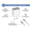 Image de Force Power Lite - Adaptateur secteur - avec connecteur lightning et câble USB-C - 20 watt - PD (USB-C) - blanc