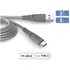 Image de Cable Ultra Renforce USB-A/C 3m Recycle Gris