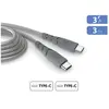 Image de Cable Ultra Renforce USB-C/C 3m Recycle Gris