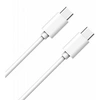 Image de Câble USB C/USB C 1m - 3A WOW Blanc