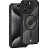 Image de Force Case - Coque de protection pour téléphone portable - garantie à vie - compatibilité avec MagSafe - silicone liquide, verre - noir givré - pour