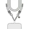 Image de Bandoulière Téléphone Universelle Paillettes avec Mousqueton Argent