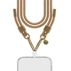 Image de Bandoulière Téléphone Universelle Paillettes avec Mousqueton Dorée