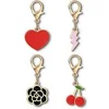Image de Lot de 4 Charms Décoratifs pour Bandoulière de Téléphone avec Attache à Boucle Multicolore