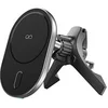 Image de Support Voiture sur Ventilation avec Charge sans Fil 15W Qi Noir