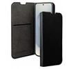Image de Etui Folio Wallet pour Galaxy S25 Edge Effet Saffiano avec Fonction Stand Noir